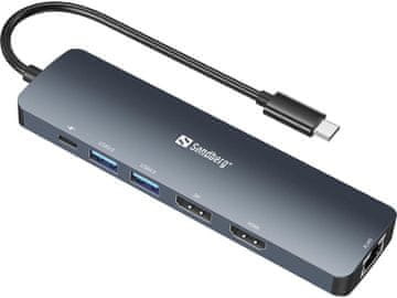 Sandberg Priklopna postaja Sandberg USB-C 8K Display, 136-43