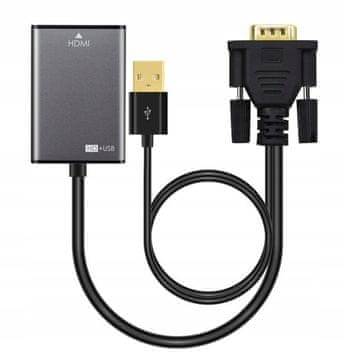 MicroConnect Adapter MicroConnect VGA 15-pinski-HDMI MF