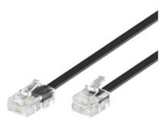shumee MicroConnect RJ11-RJ45 6m M/M črne barve 6P/4C-8P/4C