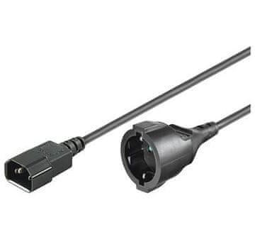 MicroConnect Napajalni kabel MicroConnect C14 - Schuko M-F