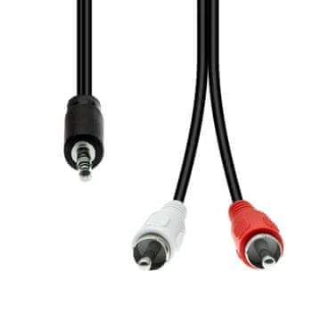 ProXtend ProXtend 3-pinski na 2x RCA MM kabel črne barve 1,5 m, M32XRCA-015