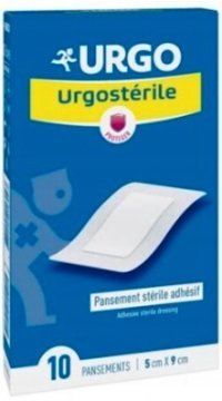 shumee URGO Urgosterilni obliži 5x9 cm s povojem, 10 kosov