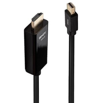 Lindy Mini DisplayPort/HDMI kabel 4K30 (DP: pasivni) 1 m, 36926