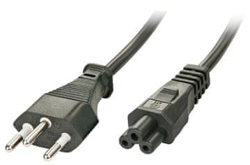 Lindy Lindy napajalni kabel črne barve 2 m, konektor C5, 30412