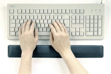 shumee Vzdržljiv gel zapestni naslon za zapestja 5749-58, ogljeno rjav, 574958