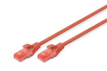 shumee Pačrvni kabel Digitus CAT 6, U-UTP, PVC AWG 26/7, 2 m, rdeč, DK-1612-020/R
