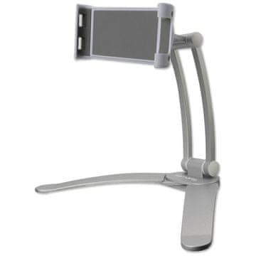 shumee 4smarts ErgoFix H7 kuhinjski nosilec za tablice in pametne telefone, srebrn