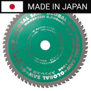 shumee Krožna žaga za rezanje nerjavečega jekla GLOBAL SAW 180 x 1,8/1,4 x 20 mm / 60z CERMET JAPAN