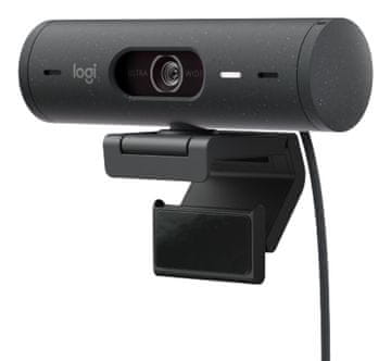 shumee Spletna kamera Logitech Brio 500, 4 MP, USB-C, 1920 x 1080, grafitna, 960-001422