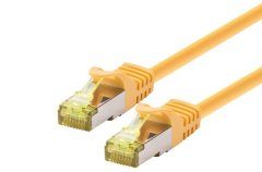 LOGON PRO S/FTP AWG26 LSOH 15M CAT6A 500MHz rumeni patch kabel, TCR6ASS150Y