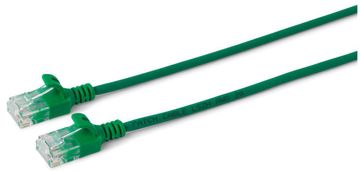 MicroConnect MicroConnect U/UTP CAT6 0,15 m tanek zelen, nezaščiten omrežni kabel, PVC, 4x2xAWG 30/7 CU, zunanji premer: 3,6 mm V-UTP60015G-slim, 0,15 m, Cat6, U/UTP (UTP), V-UTP60015G-slim