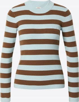 Levi's Y4184 TANEK ŽENSKI PULOVER LEVIS CREW RIB CAYENNE STERLING BLU XS