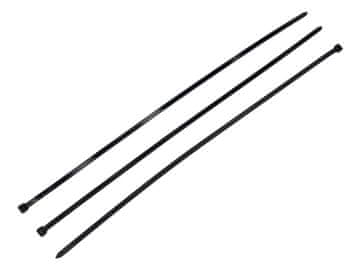 shumee Kabelske vezice, kabelske vezice, vezice za vezice, kabelske vezice, 9,0 x 650 mm 100 kos v vrečki črne UV obstojne, Teger