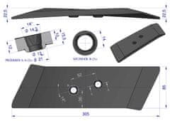 shumee Desno dleto, desni obračalni nastavek za lemež, ravno, 622180, aplikacija Kuhn Waryński