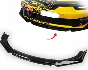 shumee UNIVERZALNI SPREDNJI ODBIJAČ SPLITTER SIJAJNO ČRN SPOJLER