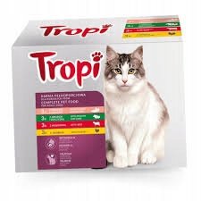 shumee TROPI mokra hrana za mačke vrečka 100 g mešanica okusov x 12 kos