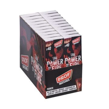 shumee 24 x dolgi kamin Prof Power of Fire 40 kosov 20 cm