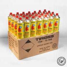 shumee 4xplinska plinska kartuša protieksplozijsko varna crv sistemska kartuša 227g tip msf-1a TIROSS TS-700b-4