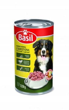 shumee Bazilika mokra hrana 1250g z divjadjo 1 kos.