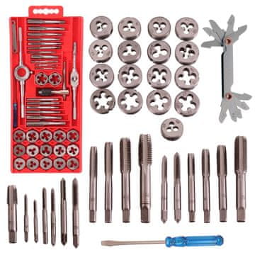shumee KOMPLET 40 NAVOJEV IN MATRIC ZA POPRAVILO NAVOJEV, DELAVNICA ZA JEKLENE JEKLENE KONSTRUKCIJE