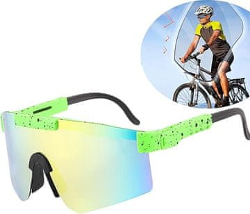 shumee ŠPORTNA OČALA POLARIZACIJA ZA KOLESARJENJE, MTB, TEK, KOLESARJENJE, RUMENA