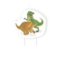 Amscan Svečka Vesel dinozaver, 1 kos