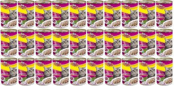 shumee Bazilika 415g mačja hrana s perutnino, 30 kos, konzerva