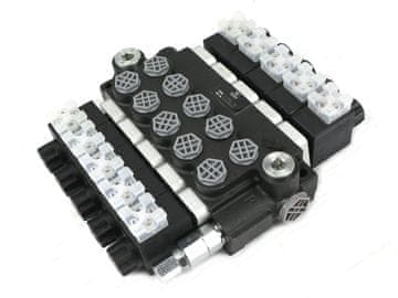 shumee 5-delni hidravlični razdelilnik, električno krmiljen, 12V, 40L, VOIMA