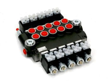 shumee 5-delni hidravlični razdelilnik, električno krmiljen (12V) 80L