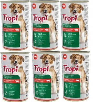 shumee Tropi pasja hrana 1250g z govedino 6 kom