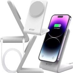 shumee QI 15 W magnetni mag varen brezžični polnilnik bel hitro