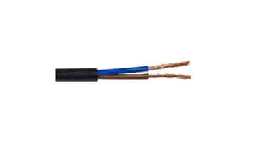 Zamel Ploščati kabel H03VVH2-F (OMYp) 2x1,5 črn 300/300V /100m/