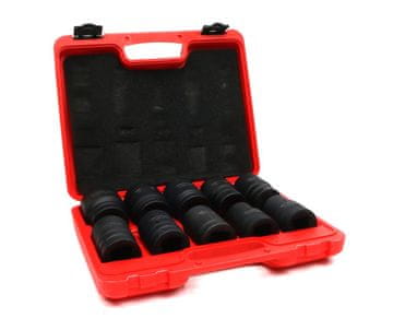 shumee Set udarnih ključev 1"" 10 kos. 24. 27. 30. 32. 33. 34. 36. 38. 41. 46 mm iz CrMo jekla DIN 3129 Waryński
