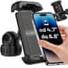 Alogy Sport 4768 Kolesarski nosilec za telefon za telefon, krmilo kolesa, nastavljiv, črn