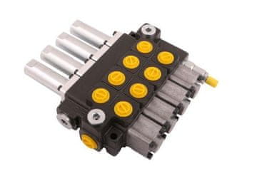 shumee Waryński 4-delčni hidravlični razdelilnik, največji pretok 40 L, krmiljen s kablom