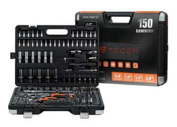 shumee Garnitura nasadnih ključev 150 kosov / TEGER