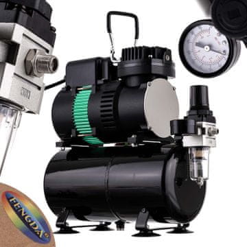 shumee Kompresor za airbrush FENGDA 3L z 2 ventilatorjema