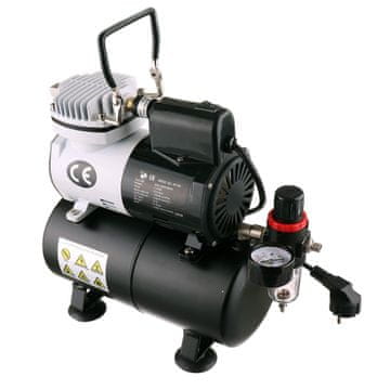 shumee KOMPRESOR ZA ZRAČNO KRTAČO S 3-LITRSKIM VENTILATORJEM AF-186 BREZ OLJA