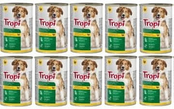 shumee TROPI mokra hrana za pse s perutnino v omaki 415 g x 10 kos PERUTNINA za pse
