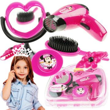 shumee Kozmetična toaletna mizica Lepotni set Kovček Sušilnik za lase Sponke za lase Ogledalo