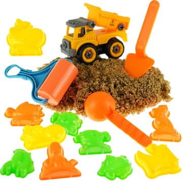 shumee Set kinetičnega kamenega peska s kamnitimi dodatki