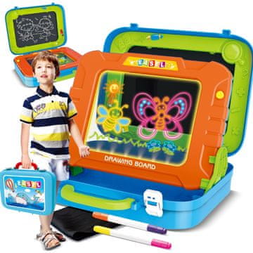 shumee Zložljiva risalna tabla, kovček, pribor, kreda