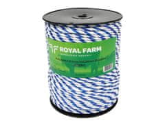 shumee Pletena vrvica za električni polnilec 6mm 4x0,25mm SS belo-modra 200m, Royal Farm
