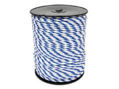 shumee Pletena vrvica za električni polnilec 6mm 4x0,25mm SS belo-modra 200m, Royal Farm