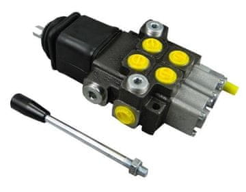 shumee 2-delčni hidravlični razdelilnik maks. pretoka 40L s krmilno ročico Waryński