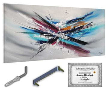 shumee Monica Mirafiori I 100 % ROČNO POSLIKANA I Slika Iskanje 140x70cm | Ročno poslikana slika | Akrilna slika | Zelo velika akrilna slika I Moderna umetnost I Umetniške slike