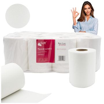 Soft Premium mini komplet 2 celuloznih brisač v roli, 12 kosov
