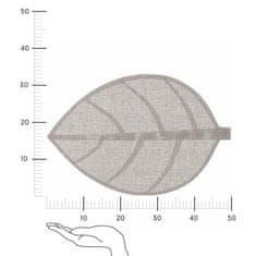 5Five® Podlaga Feuille, svetlo siv list