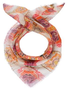 shumee Ženski šal z oranžnimi vzorci Passigatti