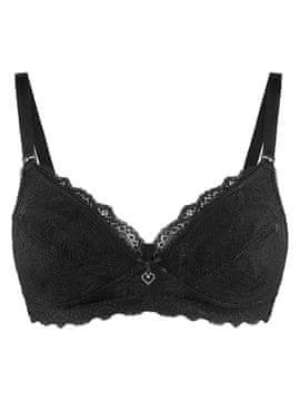 shumee Ženski črni nedrček za nosečnice in dojenje z naramnicami